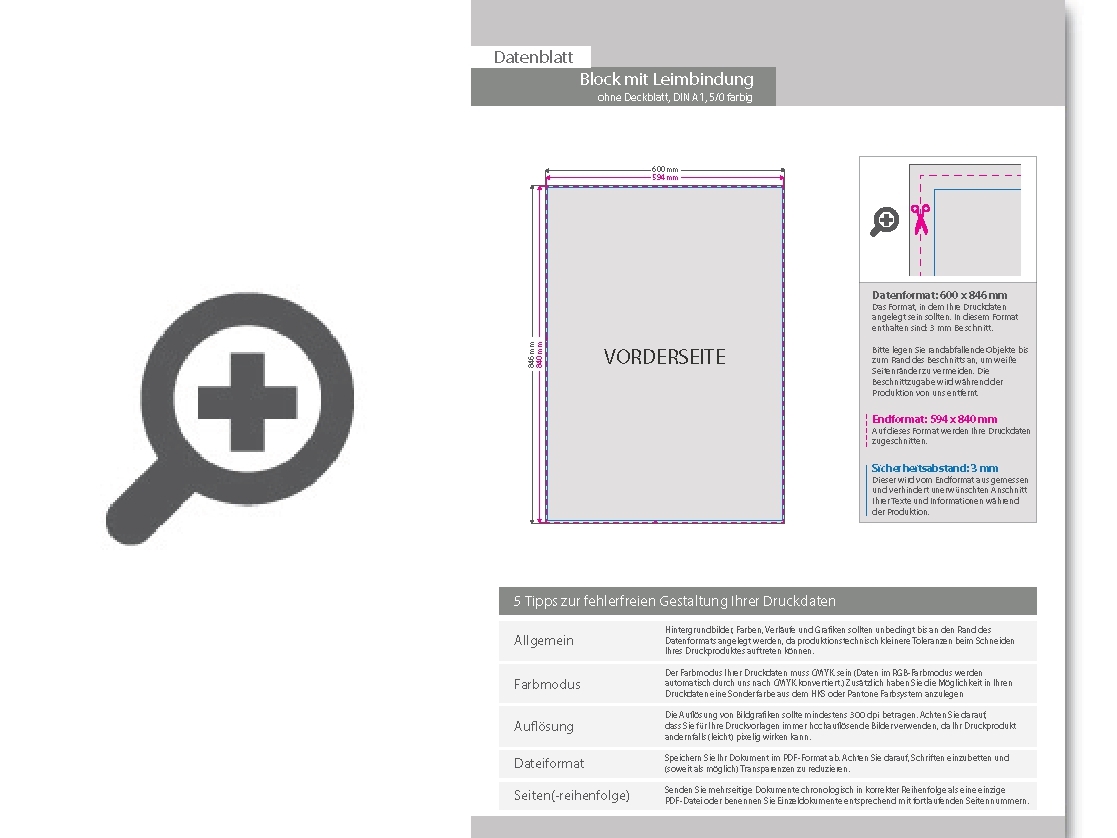 Product Bild block_mit_leimbindung__din_a1__25_blatt__5_0_farbig_einseitig_bedruckt_(cmyk_4-farbig_+_1_sonderfarbe_hks_oder_pantone)